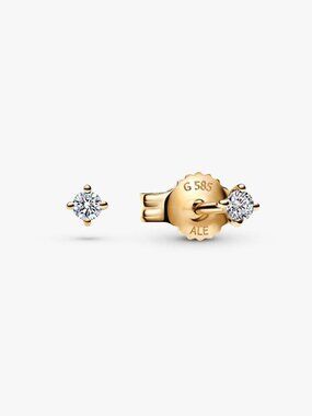 Pandora Era Lab-grown Diamond Stud Earrings 14K Gold
